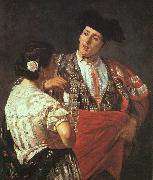 Mary Cassatt Offering the Panal to the Toreador oil